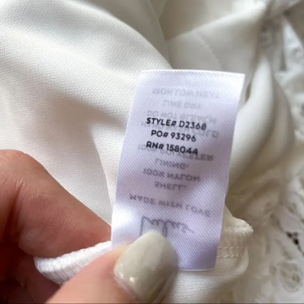 NWT Lulus Way to‎ Be Loved White Lace Long Sleeve Maxi Dress - Picture 9 of 12